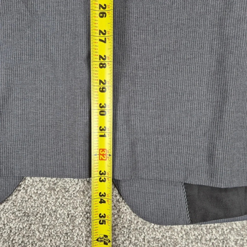 Banana Republic Blazer Mens 46L Gray Marzotto Italian Wool Micro Stripe‎ Jacket